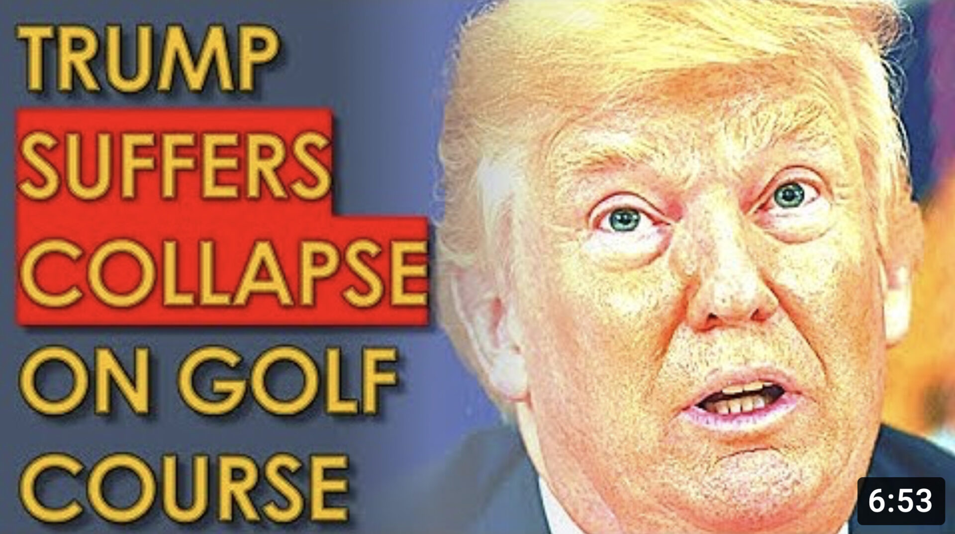Trump SUFFERS COLLAPSE on his Golf Course