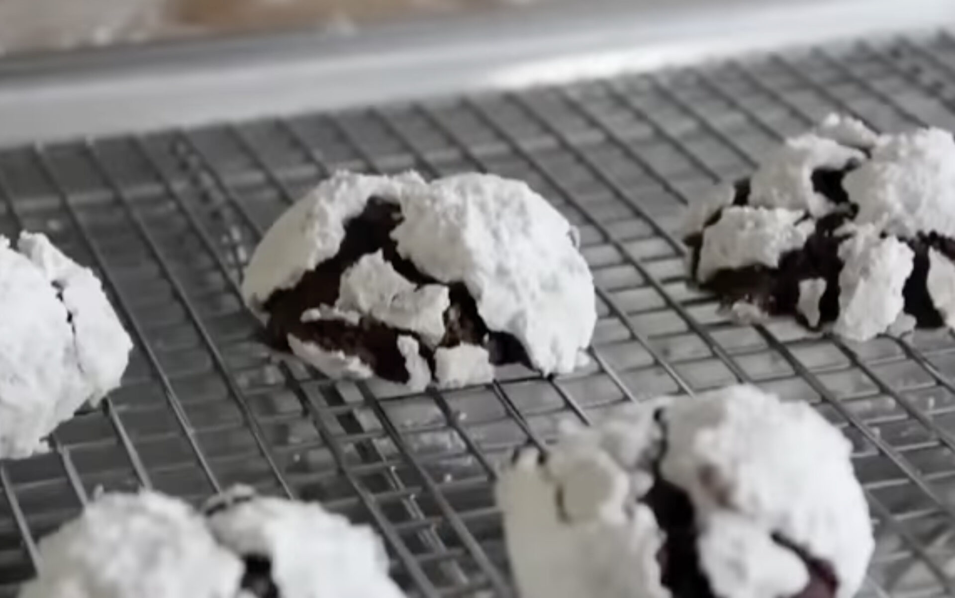 Chocolate Snowcap Cookies