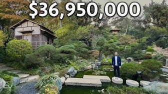 Secret Japanese Garden in a Los Angeles Mega Mansion!