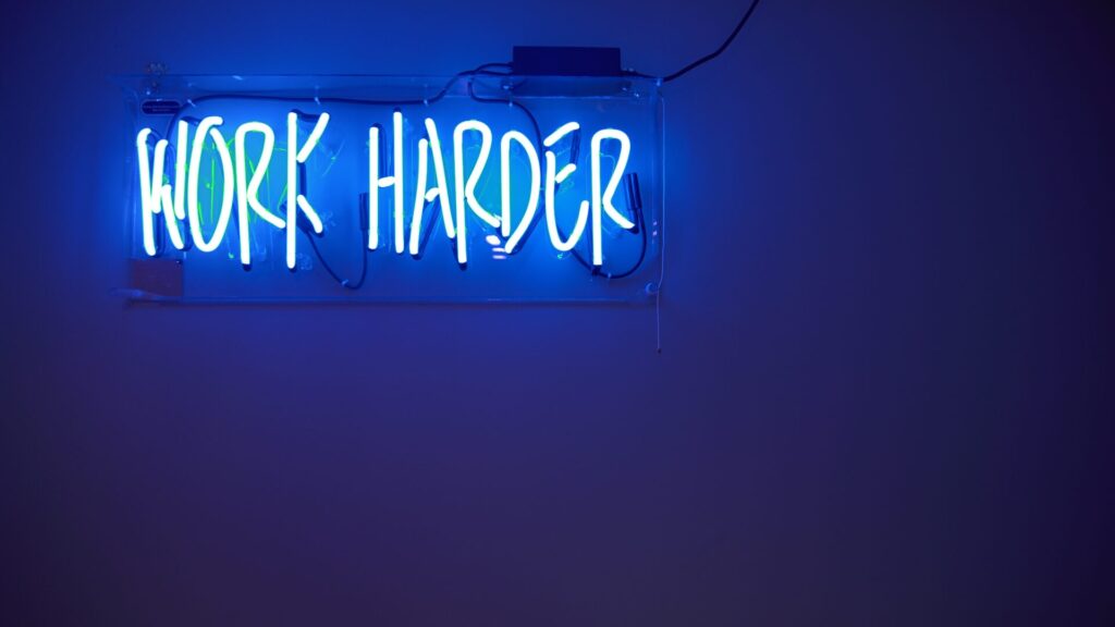Work Harder - The Smoking Chair - Success