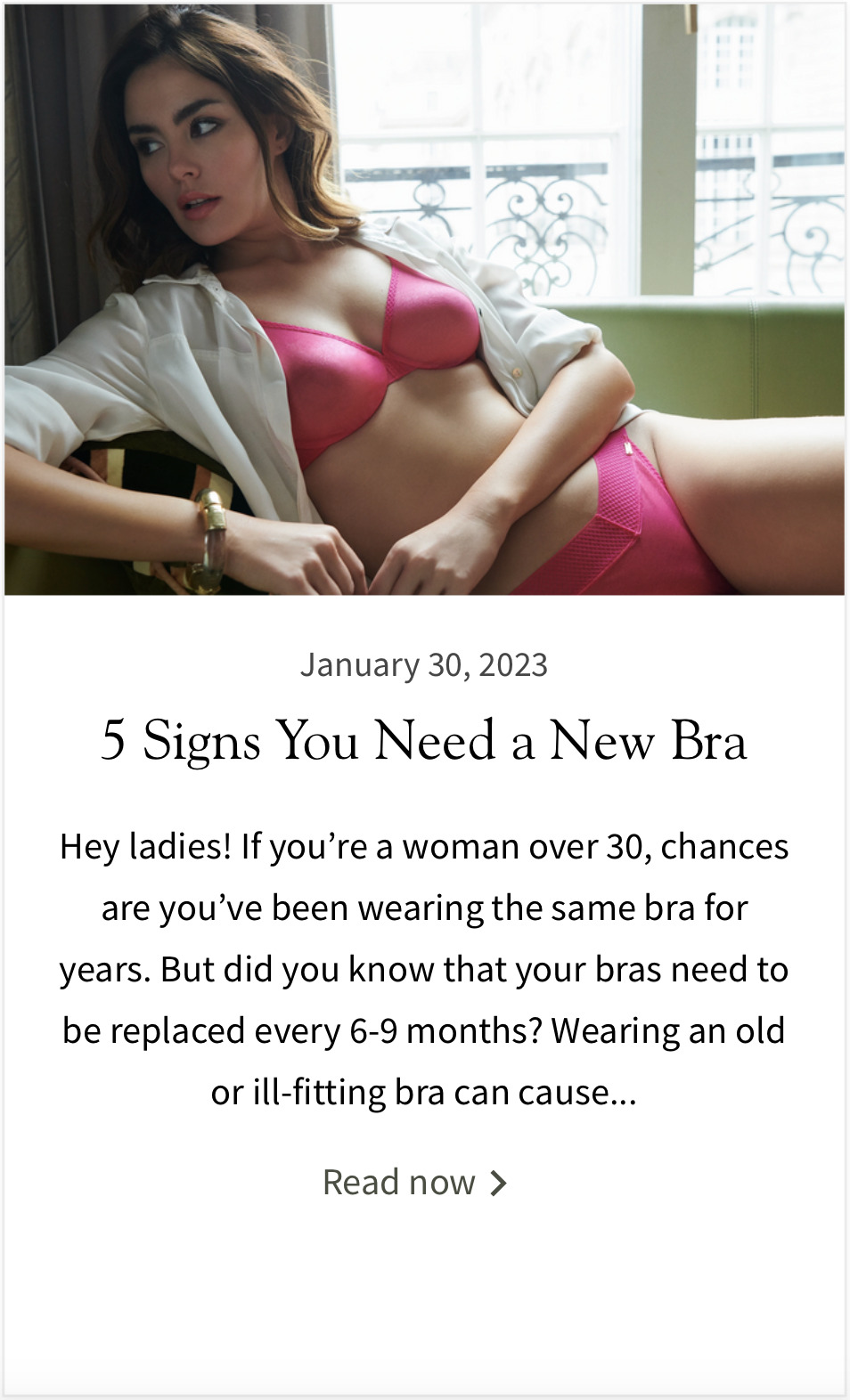 5 Signs You Need a New Bra | Lavinia Lingerie