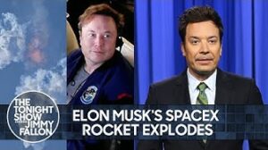 Elon Musk's SpaceX Rocket Explodes, Ultramarathon Runner Disqualified for Using a Car | Tonight Show