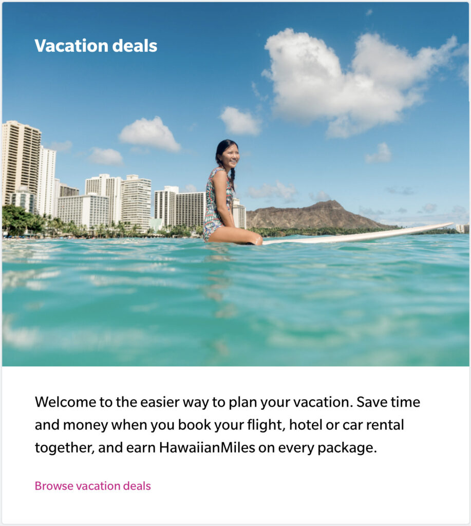 Hawaiian Airlines Vacation Deals