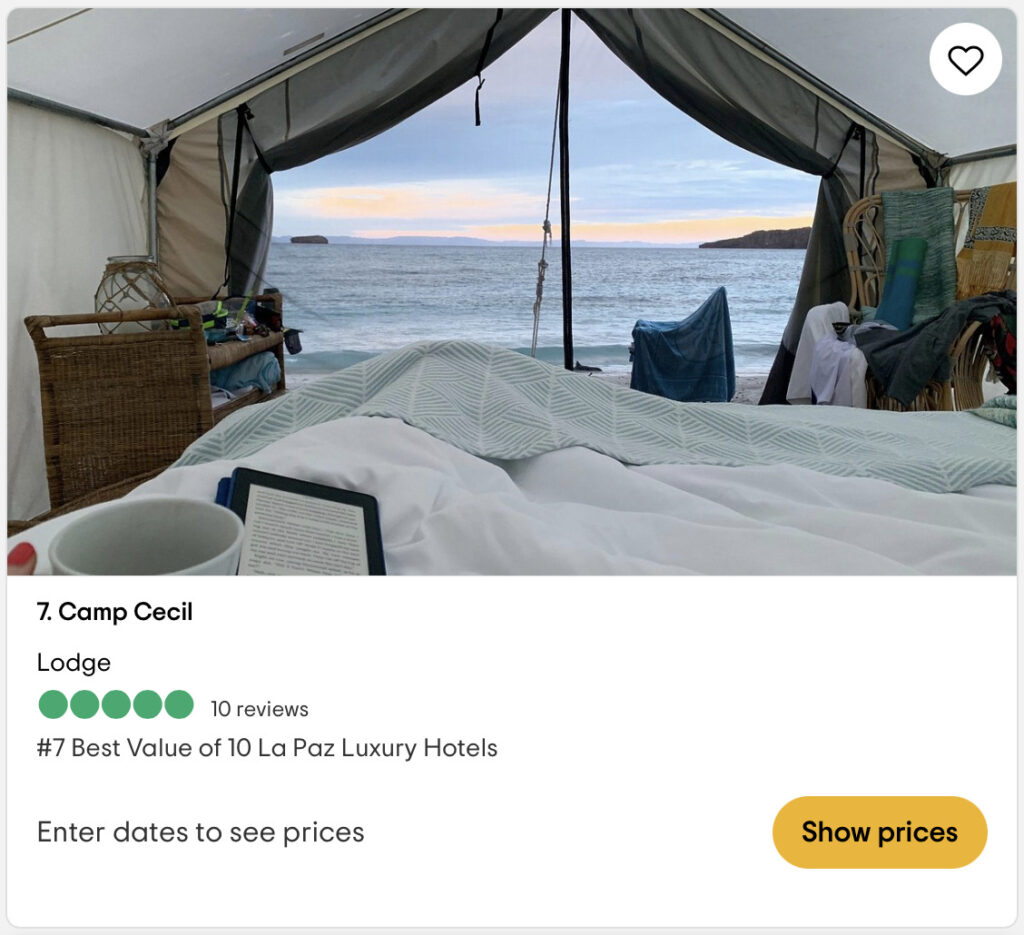 La Paz Luxury Resorts | Camp Cecil