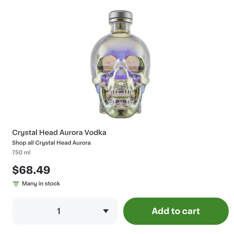 Crystal Head Aurora Vodka | Vodka Cocktails