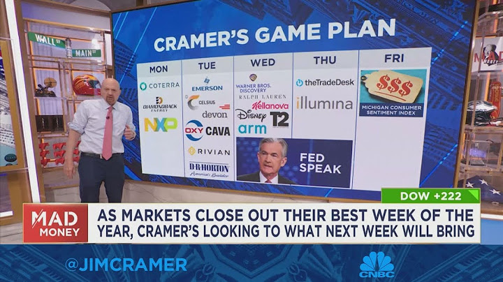 Jim Cramer looks ahead to what next week will bring