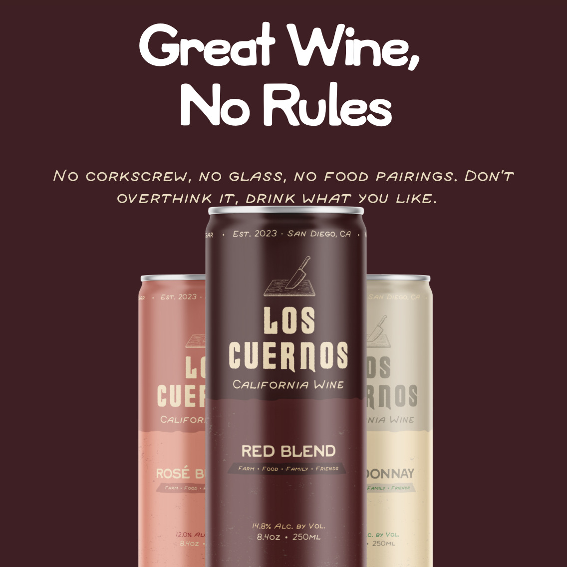 Los Cuernos Wine Cans | Wine Cocktails