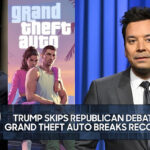 Trump Skips Republican Debate, Grand Theft Auto Trailer Breaks Records | The Tonight Show