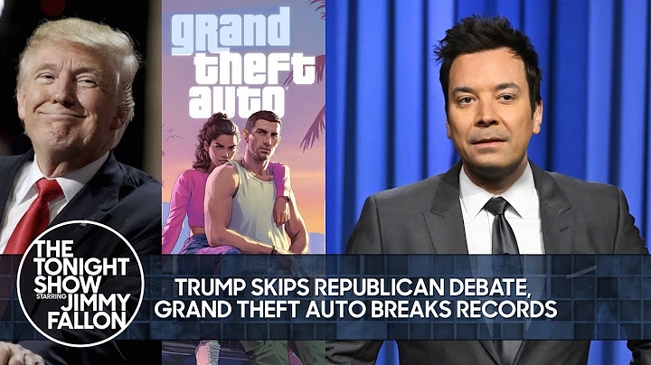 Trump Skips Republican Debate, Grand Theft Auto Trailer Breaks Records | The Tonight Show