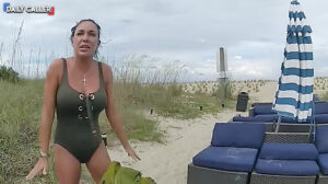 WOMAN ARRESTED For PLAYING WlTH HERSELF On The Beach